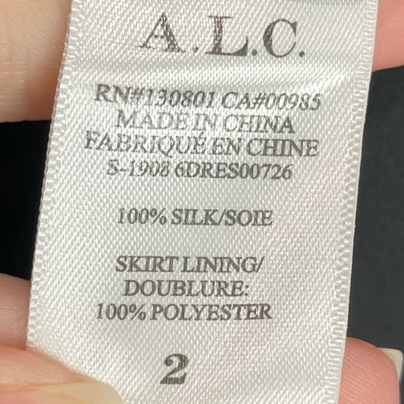 A.L.C Bailey Floral V Neck Midi Dress 2 - Picture 7 of 11